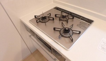 3口コンロで料理が捗ります