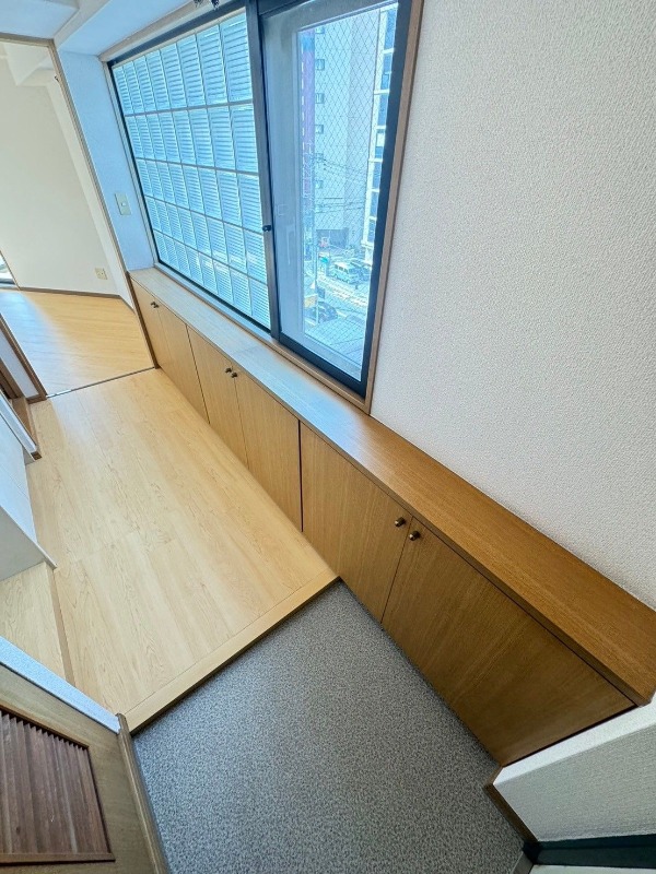 開放感のある玄関です