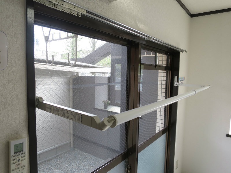 室内物干しも付いてます。