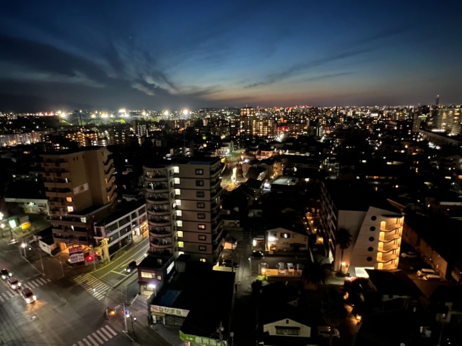 最上階からの夜景も贅沢