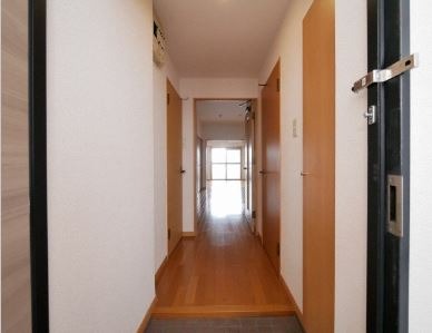 開放感のある玄関です