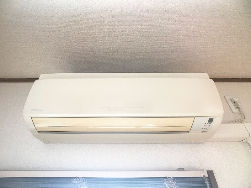 エアコン付きで年中快適に過ごせます