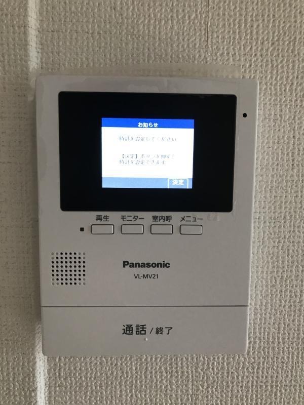 モニタ付きで誰が来たか一目でわかる