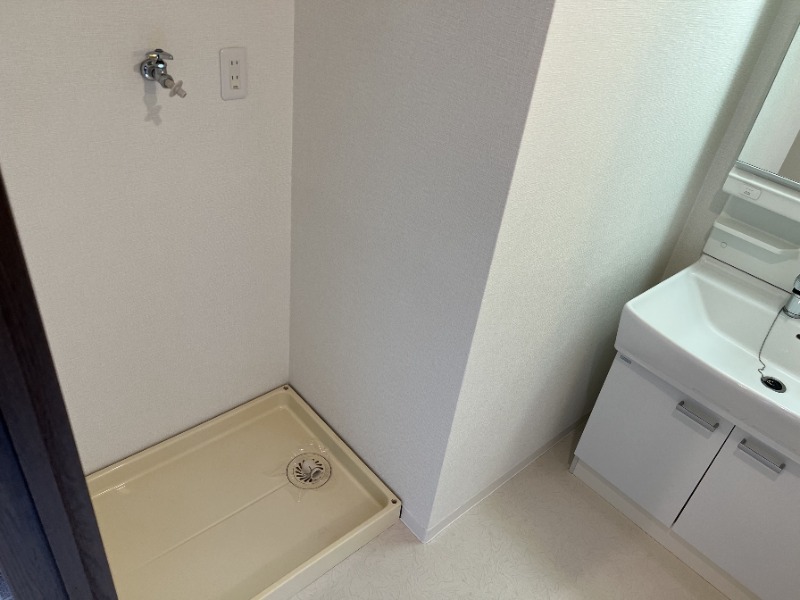 洗濯機置場はこちらです。