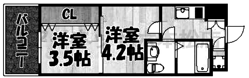 間取や内装は現状を優先します