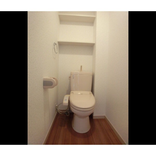 清潔感のあるトイレですね
