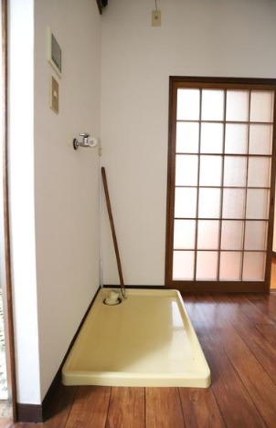 洗濯機置き場はこちら