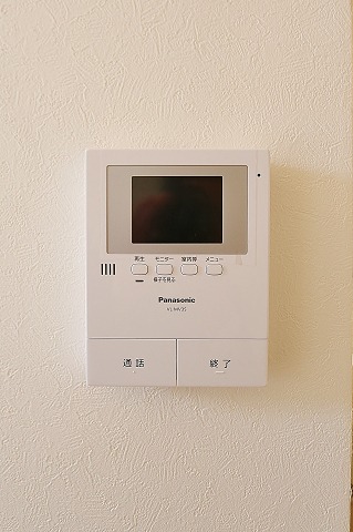 モニタ付きで来客時も安心です