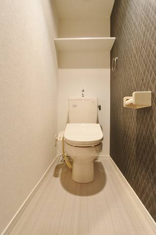 同タイプ別部屋。アクセントクロスがワンポイント