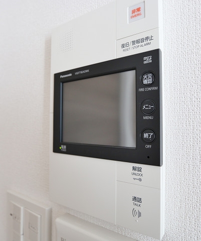 来客の確認が出来るモニタ付きです