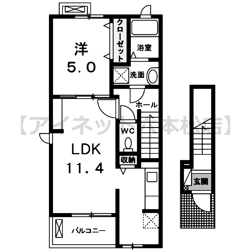 間取や内装は現状を優先します