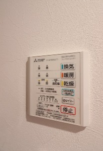 浴室乾燥機付きで雨の日も安心