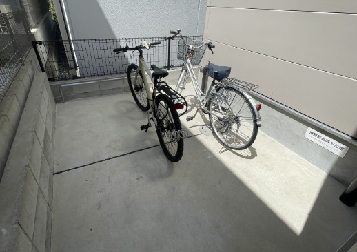 駐輪場はこちらです。