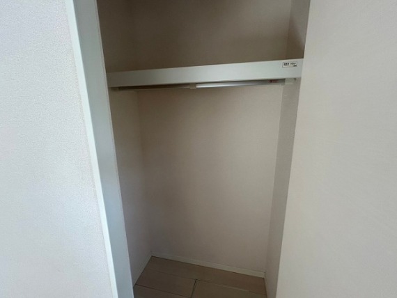 奥行きのある収納スペース