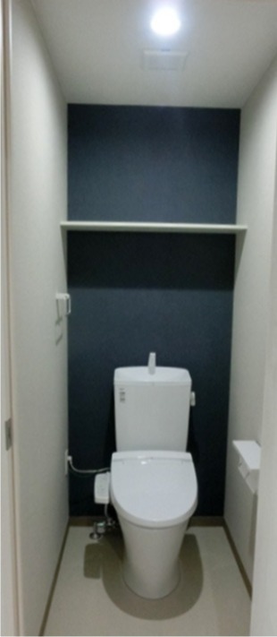 トイレにも洗面台があるので清潔です。