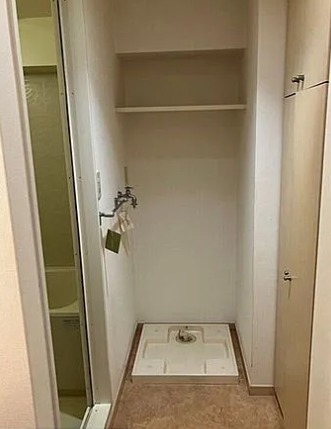 室内洗濯機置場があります