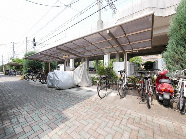 駐輪場です