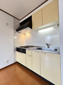 グリル付きのシステムキッチンです