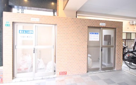 敷地内ゴミ置き場でゴミ出し楽々