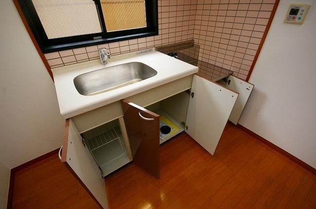 収納が多いキッチンです