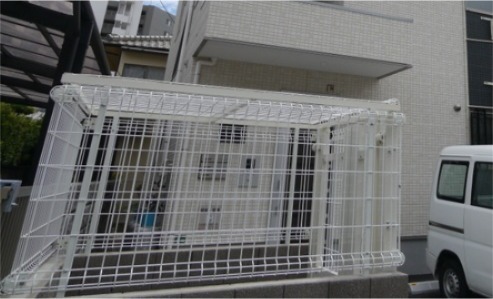 共有のゴミ捨て場はこちらです。