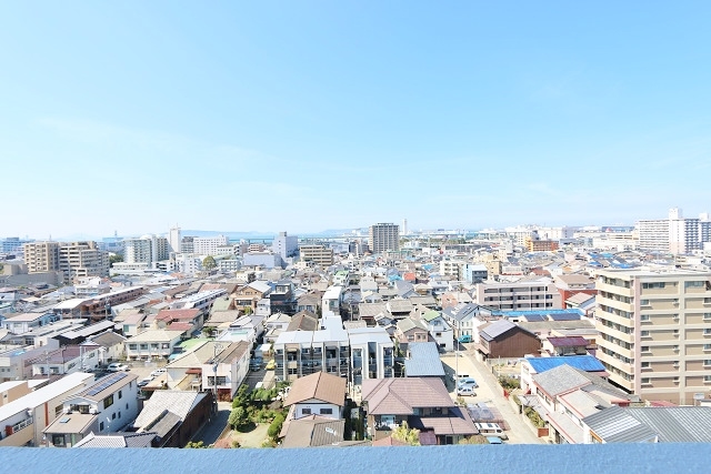 バルコニーからの景色です