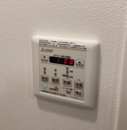 浴室乾燥機付きで浴室を清潔に保てます