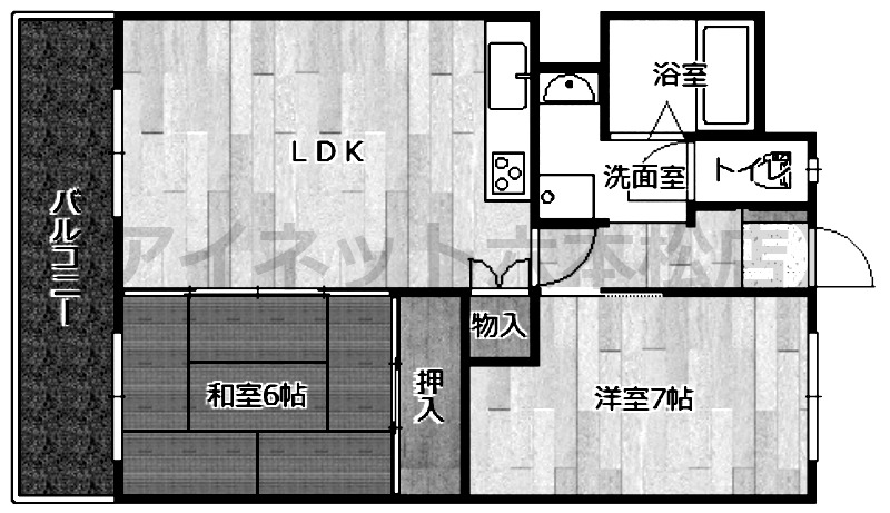 画像の間取りは現状を優先します。