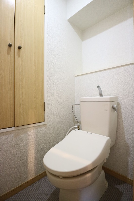 清潔感のあるトイレですね。