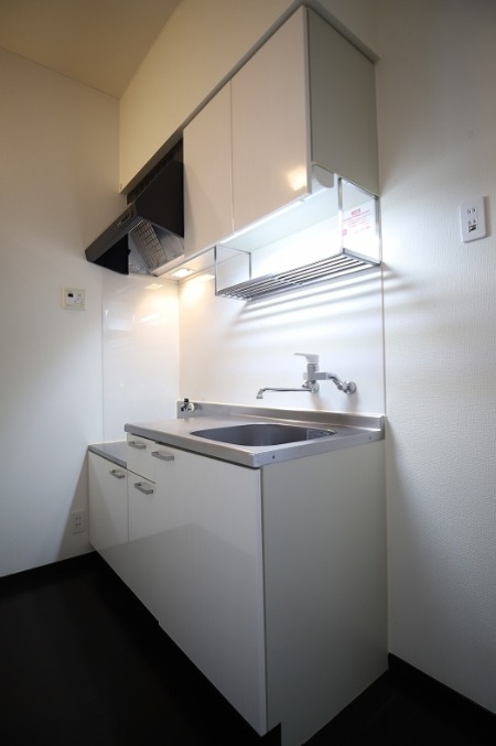 シンク広めのシステムキッチンです