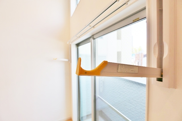 室内物干しが可能なので雨の日も安心です