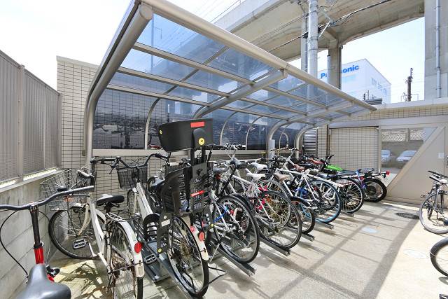 駐輪スペースもしっかり