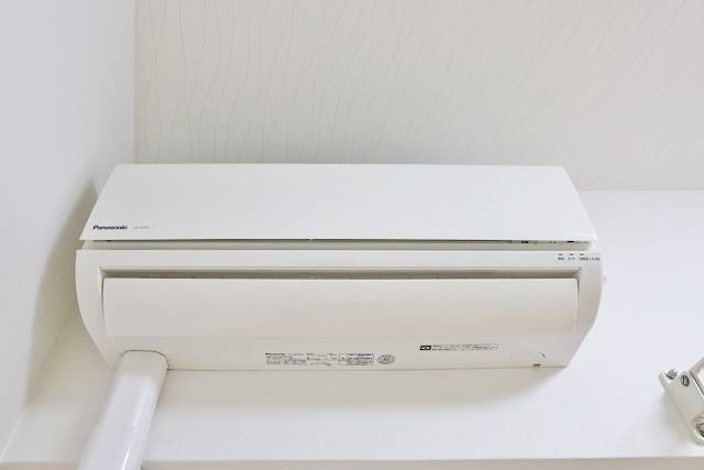 エアコン付きで快適に過ごせます