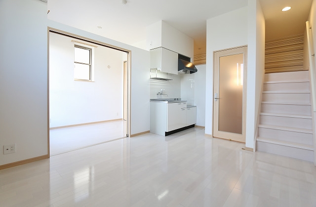 明るいリビングですね