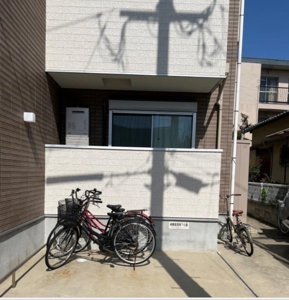 自転車も置けます