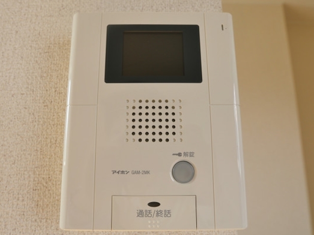 TVモニタ付きで来客も確認できます