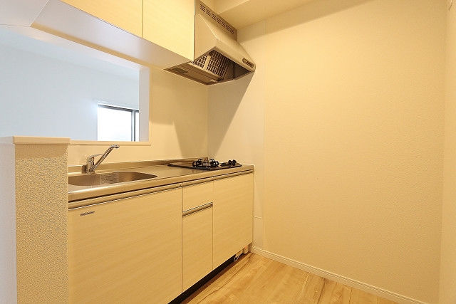 2口コンロ付のシステムキッチンです