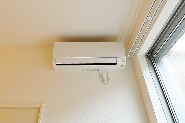 エアコン付きで快適に過ごせます