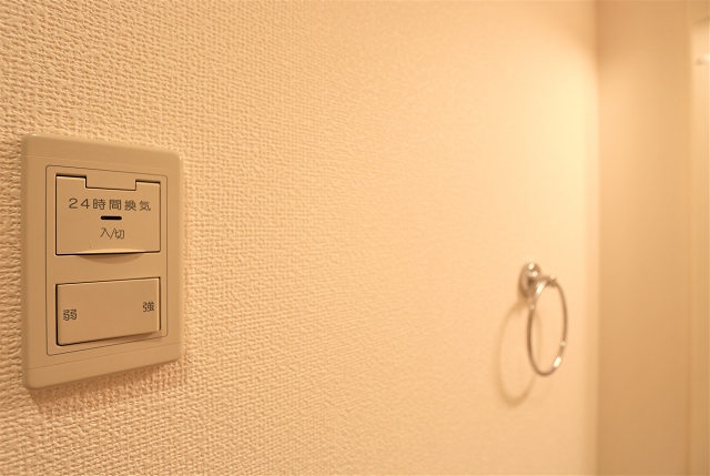 ２４時間換気で毎日空気の入れ替えが可能です