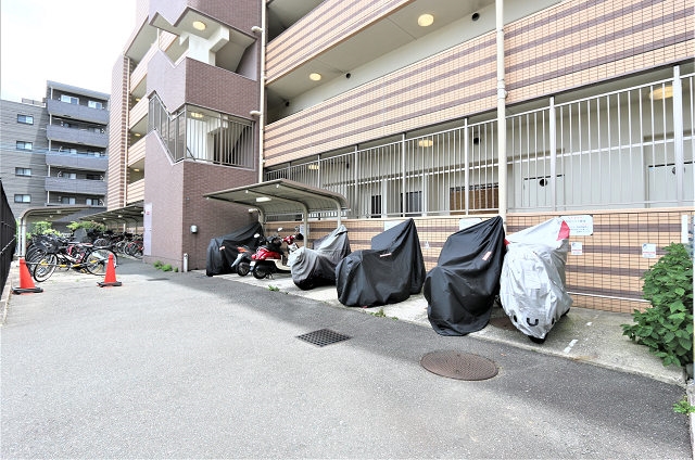 バイク置場もあります