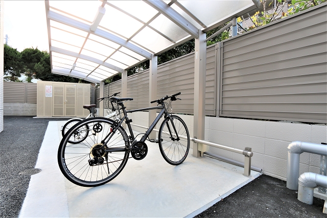 駐輪場もあります