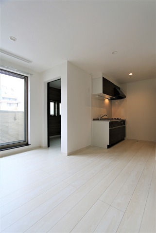 奥行きがあるリビングです