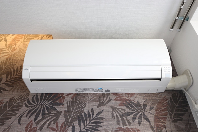 エアコン付きで入居後も快適に過ごせます