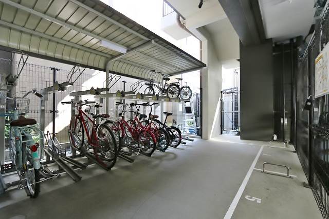 整理されている駐輪場です