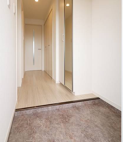 開放感のある玄関ですね