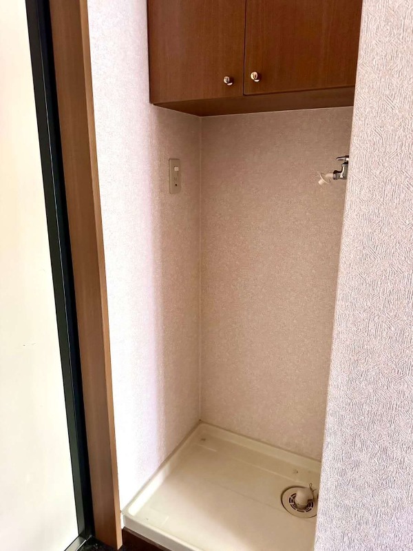 安定の室内洗濯機置場