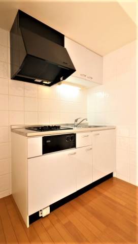 ２口ガスコンロ付きです