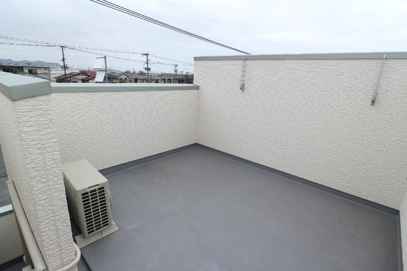 憧れのルーフバルコニー。