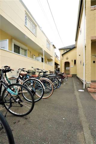 自転車も置けますね。