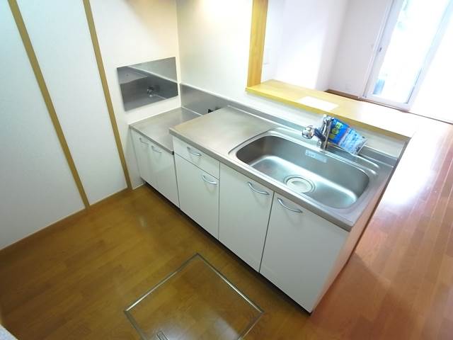 カウンターキッチンが印象的。